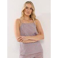 Long Tall Sally Gingham Vest - Red