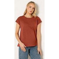 Long Tall Sally Tall Ric Tac T-Shirt - Brown