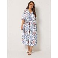 Yours Curve Raglan Prairie Dress