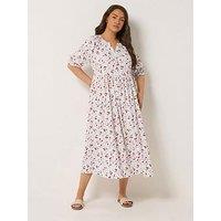 Yours Curve Notchneck Tiered Dress