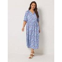 Yours Curve Notchneck Tiered Dress