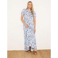 Long Tall Sally Floral Tiered Maxi Dress - Blue