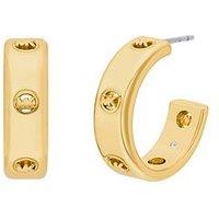 Michael Kors Womens Logo Hoop Earrings, Mkj8617710