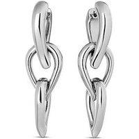 Calvin Klein Womens Ck Sculptured Drops Stainless Steel Earrings