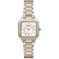 Emporio Armani Womens Three-Hand Two-Tone Stainless Steel Watch, Ar11745