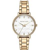 Michael Kors Womens Pyper Three-Hand Stainless Steel Watch, Mk4919