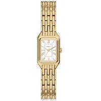 Fossil Womens Raquel Three-Hand Gold-Tone Stainless Steel Watch, Es5467