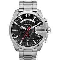 Diesel Mens Mega Chief Chronograph, Stainless Steel Watch, Dz4308