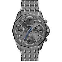 Diesel Mens Stinger Chronograph Gunmetal Stainless Steel Watch, Dz4708