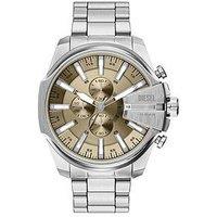 Diesel Mens Mega Chief Slim Chronograph Stainless Steel Watch, Dz4702