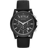 Armani Exchange Mens Chronograph, Black-Tone Stainless Steel Watch, Ax1326