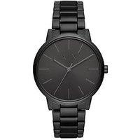Armani Exchange Mens Three-Hand, Black-Tone Stainless Steel Watch, Ax2701