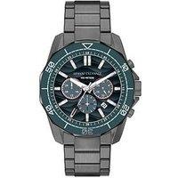 Armani Exchange Mens Chronograph Gunmetal Stainless Steel Watch, Ax1972