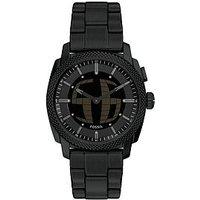 Fossil Mens Machine Big Tic Black Stainless Steel Watch, Fs6156