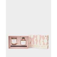 Katie Loxton Mini Votive And Mini Reed Diffuser Gift Set | Wonderful Mum | English Pear And White Tea | 12.7Cm X 19.7Cm X 6Cm