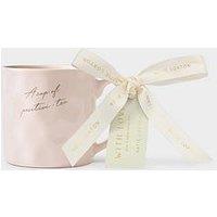 Katie Loxton Dappled Ceramic Mug , A Cup Of Positivi-Tea , Light Pink , 9.7Cm X 9.8Cm X 8Cm