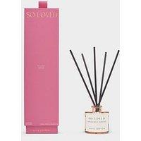 Katie Loxton Sentiment Reed Diffuser | So Loved | Peach Rose And Sweet Mandarin | 8.2Cm X 6.4Cm X 6.4Cm