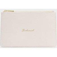 Katie Loxton Bridal Sentiment Pouch, Bridesmaid - Pearlescent White, 16 X 26 X 1Cm