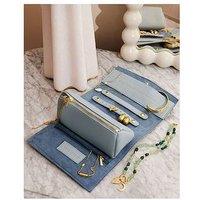 Katie Loxton Jewellery And Accessories Organiser ,Do All Things With Love And Happiness , Moonstone Blue , 8Cm X 18Cm X 8Cm