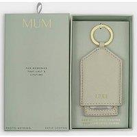 Katie Loxton Hidden Photo Keyring , Mum , Green Mist , 7.5Cm X 5.5Cm