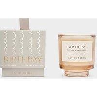 Katie Loxton Sentiment Candle | Birthday | Peach Rose And Sweet Mandarin | 8.5Cm X 7.5Cm X 5.1Cm