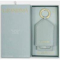 Katie Loxton Hidden Photo Keyring , Grandma , Duck Egg, 7.5Cm X 5.5Cm