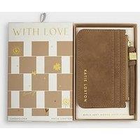 Katie Loxton Gift Boxed Coin & Cardholder , Caramel Suedette , 8Cm X 11.5Cm