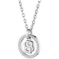 Boss Ladies Double B Divine Stainless Steel Necklace