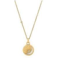 Olivia Burton Celestial Sun Gold Ip Pendant Necklace