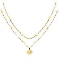 Tommy Hilfiger Womens Gold Plated Layered Chain Necklace