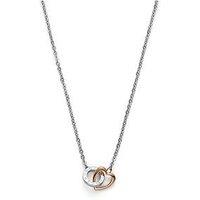 Olivia Burton Stainless Steel & Rose Gold Ip Kindred Interlink Necklace