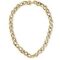 Calvin Klein Womens Ck Sculptured Drops Gold Plated Necklace