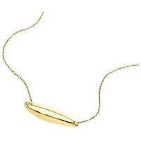 Calvin Klein Womens Ck Sculpted Gold Plated Necklace