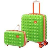 It Luggage Bobble-Bloc Green 2Pc Kids Suitcase Set