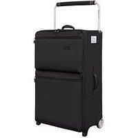 It Luggage Popstar Black World'S Lightest Wide Handle Large Suitcase
