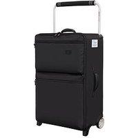 It Luggage Popstar Black World'S Lightest Wide Handle Medium Suitcase