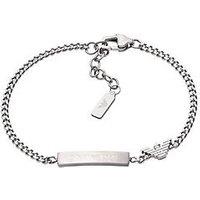 Emporio Armani Mens Stainless Steel Id Bracelet, Egs3310040