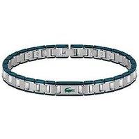 Lacoste Mens Metropole Edge Stainless Steel Link Bracelet