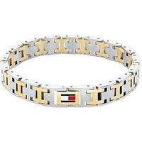Tommy Hilfiger Men'S Two Tone Gold Plated And Stainless Steel Bracelet