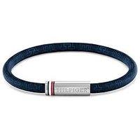 Tommy Hilfiger Men'S Blue Cord Leather Bracelet