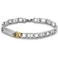 Calvin Klein Mens Ck Candid Stainless Steel & Gold Plated Bracelet