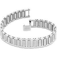 Calvin Klein Mens Ck Structured Links Stainless Steel Bracelet