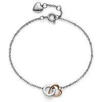 Olivia Burton Stainless Steel & Rose Gold Ip Kindred Interlink Bracelet