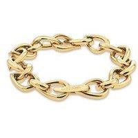 Calvin Klein Womens Ck Sculptured Drops Gold Plated Bracelet