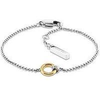 Calvin Klein Womens Ck Duality Stainless Steel & Gold Plated Bracelet