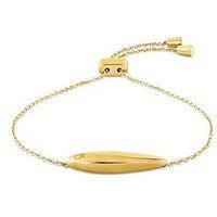 Calvin Klein Womens Ck Sculpted Gold Plated Bracelet