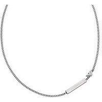 Emporio Armani Emporio Armani Mens Stainless Steel Id Necklace, Egs3309040
