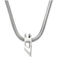 Diesel Diesel Unisex Stainless Steel Chain Necklace, Dx1672040