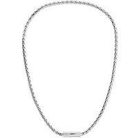 Calvin Klein Mens Ck Contoured Barrel Stainless Steel Necklace