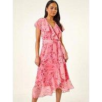 Roman Petite Frill Front Dress